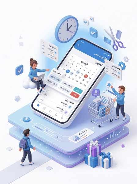 تصویر خدمت مدیریت هوشمند و نوبت دهی آرایشگاه